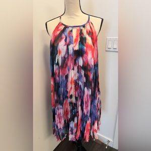 New without tag maggy London multicolor pleated flowy summer dress size 8